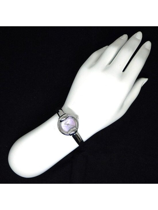 Gucci Watch Bangle Round Pink Shell Dial SS Quartz Analog main image 5